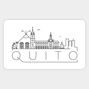 Quito Minimal Skyline Magnet